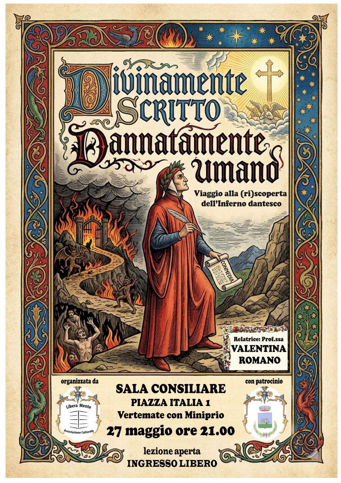 Locandina Divinamente Scritto, Dannatamente Umano