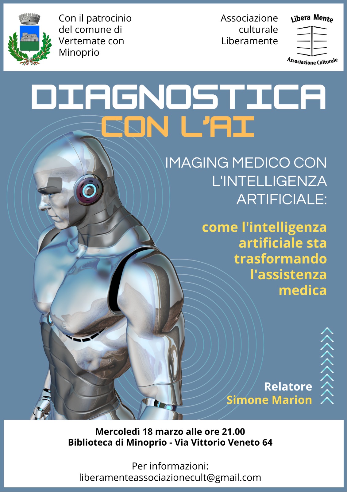 Locandina Diagnostica con l'AI