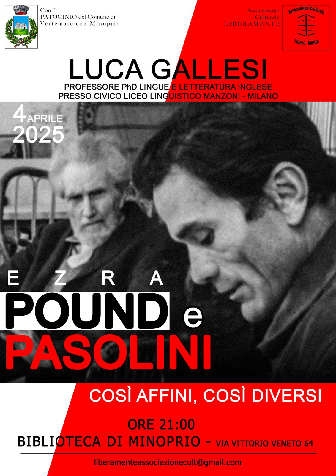 Locandina Ezra Pound e Pasolini