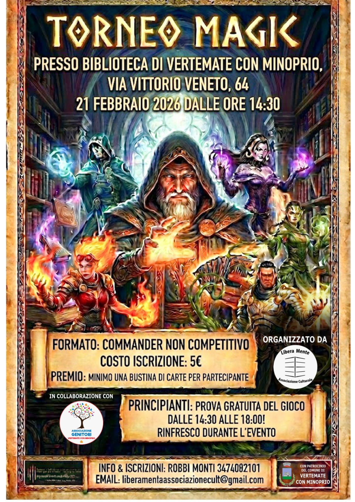 Locandina Torneo Magic Commander